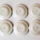 6 deep plates in Gien earthenware, Lorraine model