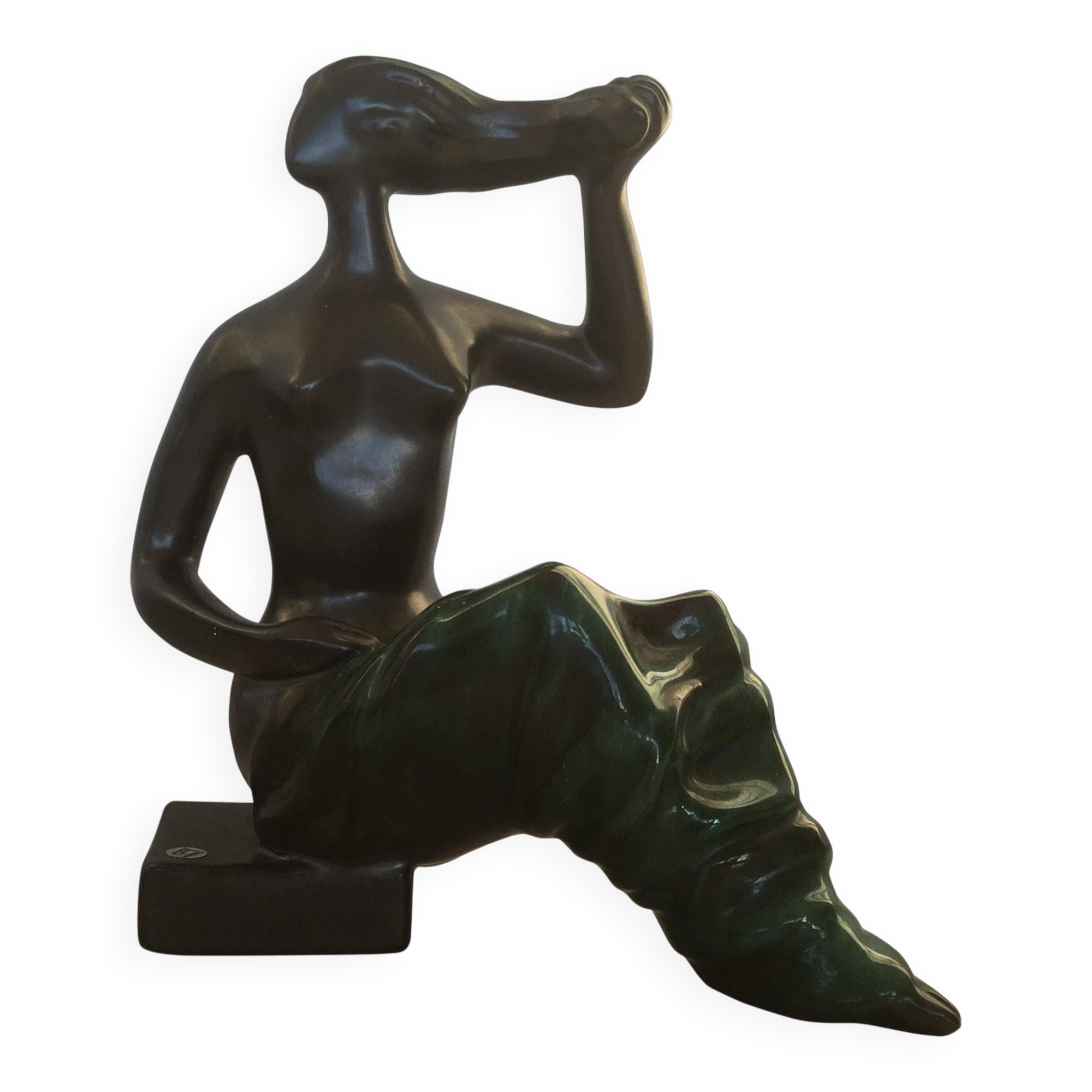 Design Midcentury Ceramic Sculpture "Lady" by Jitka Forejtova, 1960s