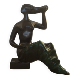 Design Midcentury Ceramic Sculpture "Lady" by Jitka Forejtova, 1960s