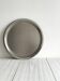 Round tray in 18-10 stainless steel, polished