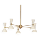 Moonlight 5-arm chandelier