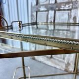 Desserte en laiton et verre, 1970