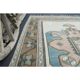 Vintage Turkish Hand-Knotted Wool Cotton Beige Area Rug 193x263