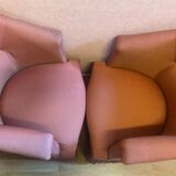 Pair of pink toad chairs