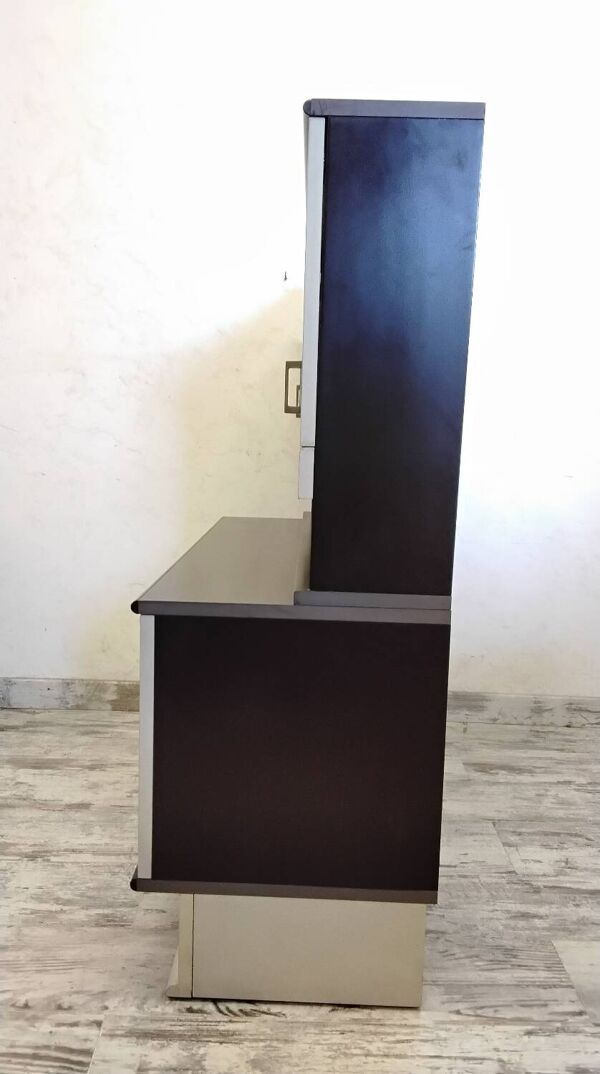 Meuble bar / meuble d’entrée avec miroir vintage des années 70