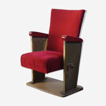 Fauteuil de théâtre vintage 1940