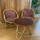 Mid-20th century rattan lounge for garden, terrace, veranda, etc.