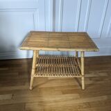 Table basse en rotin