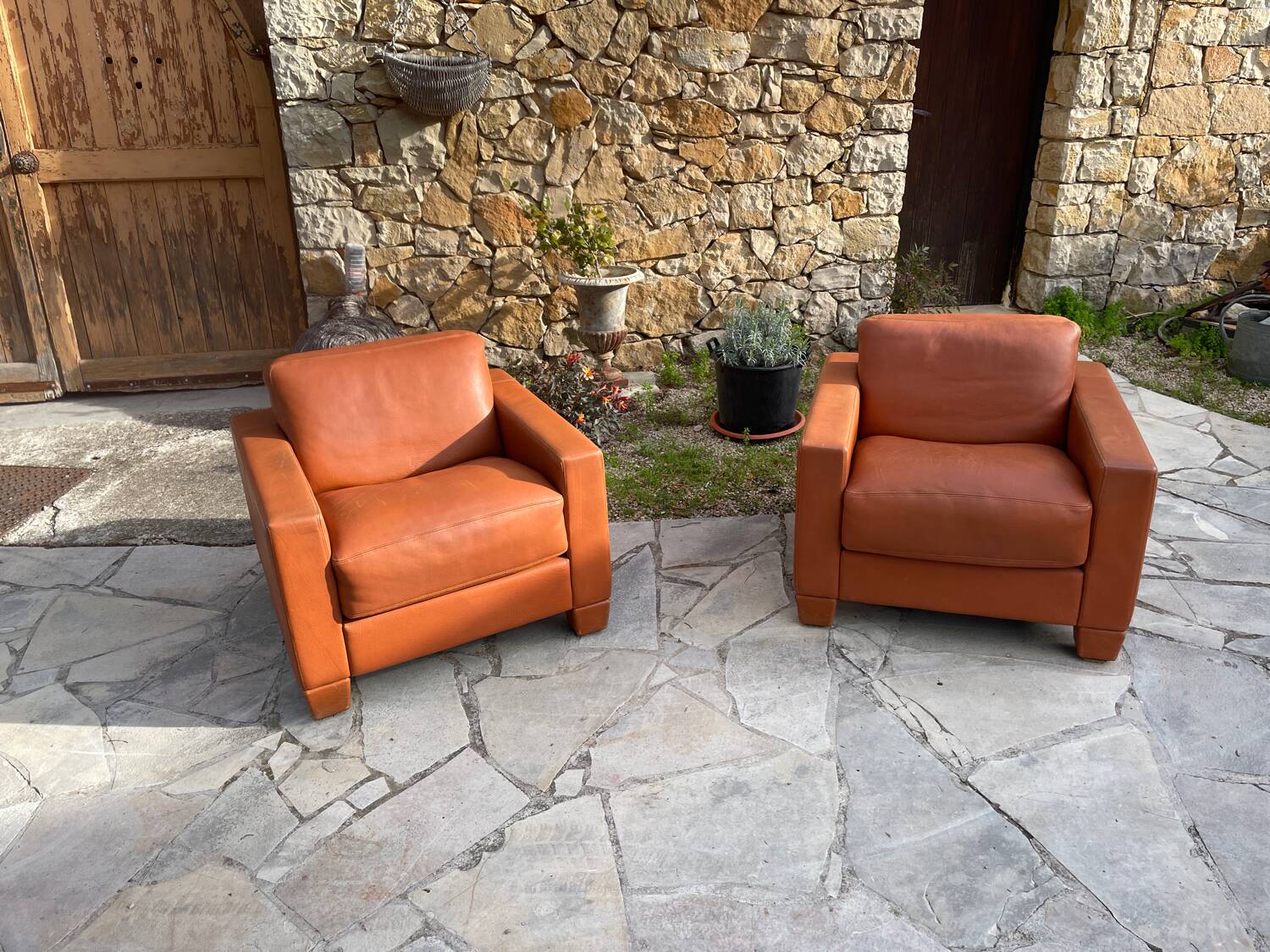 Pair of De Sede DS17 Armchairs