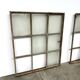 Old steel workshop skylight with opening.