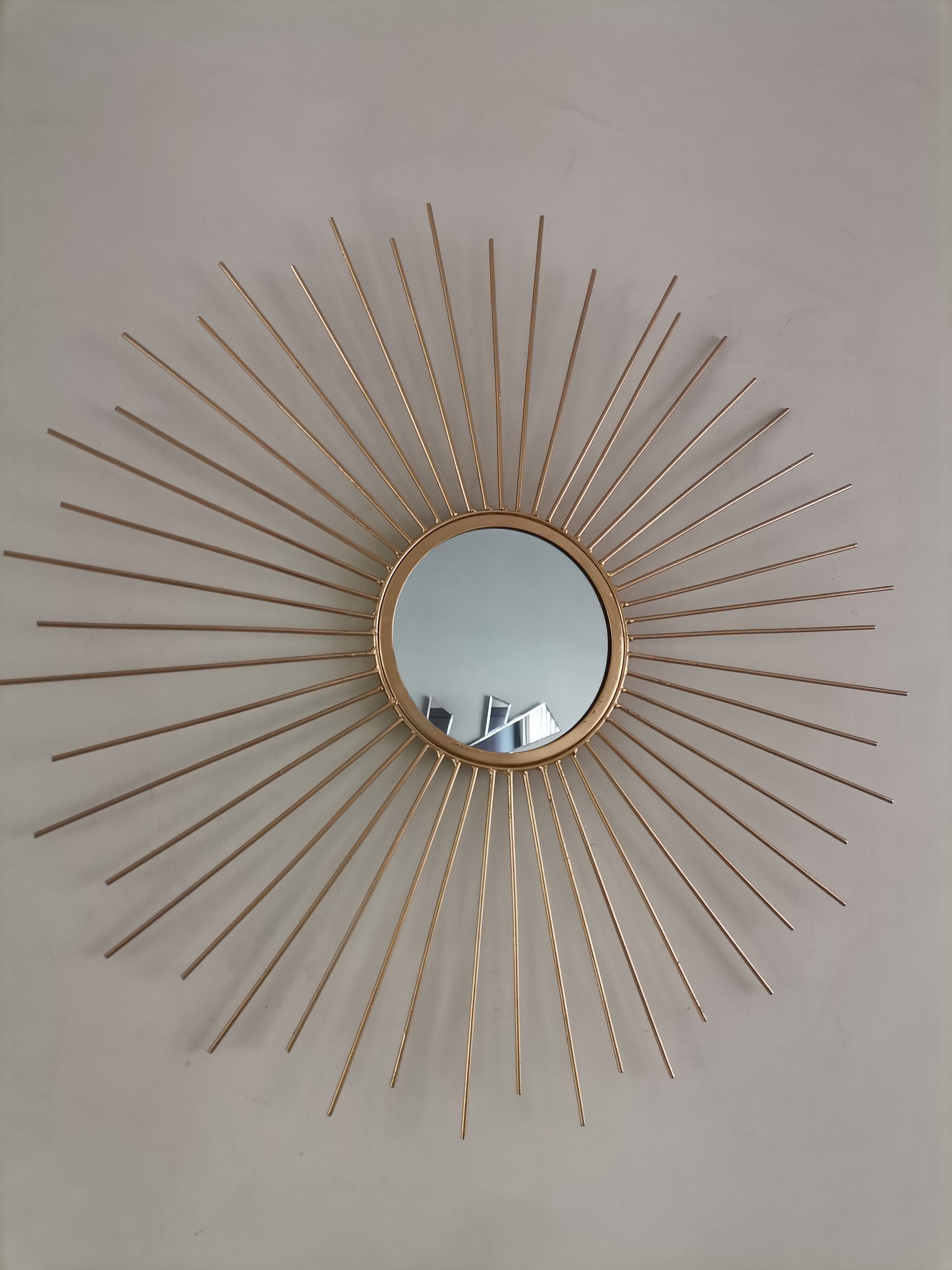 Mirror sun golden metal