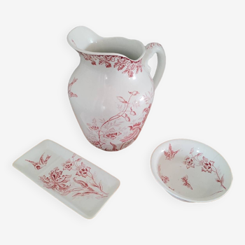 Porcelain toilet set