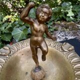 Vide poche en laiton chérubin