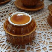 12 antique coffee cups with saucers