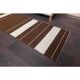 Vintage Turkish Hand-Knotted Wool Cotton Brown Kilim Runner Rug 60x176