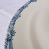 Vintage round serving dish from the Salins porcelain factory