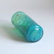 Turquoise cylinder vase by Michael Harris for Mdina Malta, 1970s.