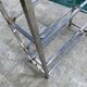 Display bookshelf modular wall shelf glass and chrome vintage 1970s