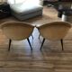 Pair of vintage cocktail armchairs 1960/1950