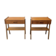 Pair of Danish teak bedside