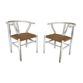 Pair of chairs CH24- wishbone by Hans Wegner