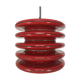 Scandinavian-style space age metal hanging lamp, red