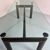 Le Corbusier Cassina LC6 vintage glass dining table