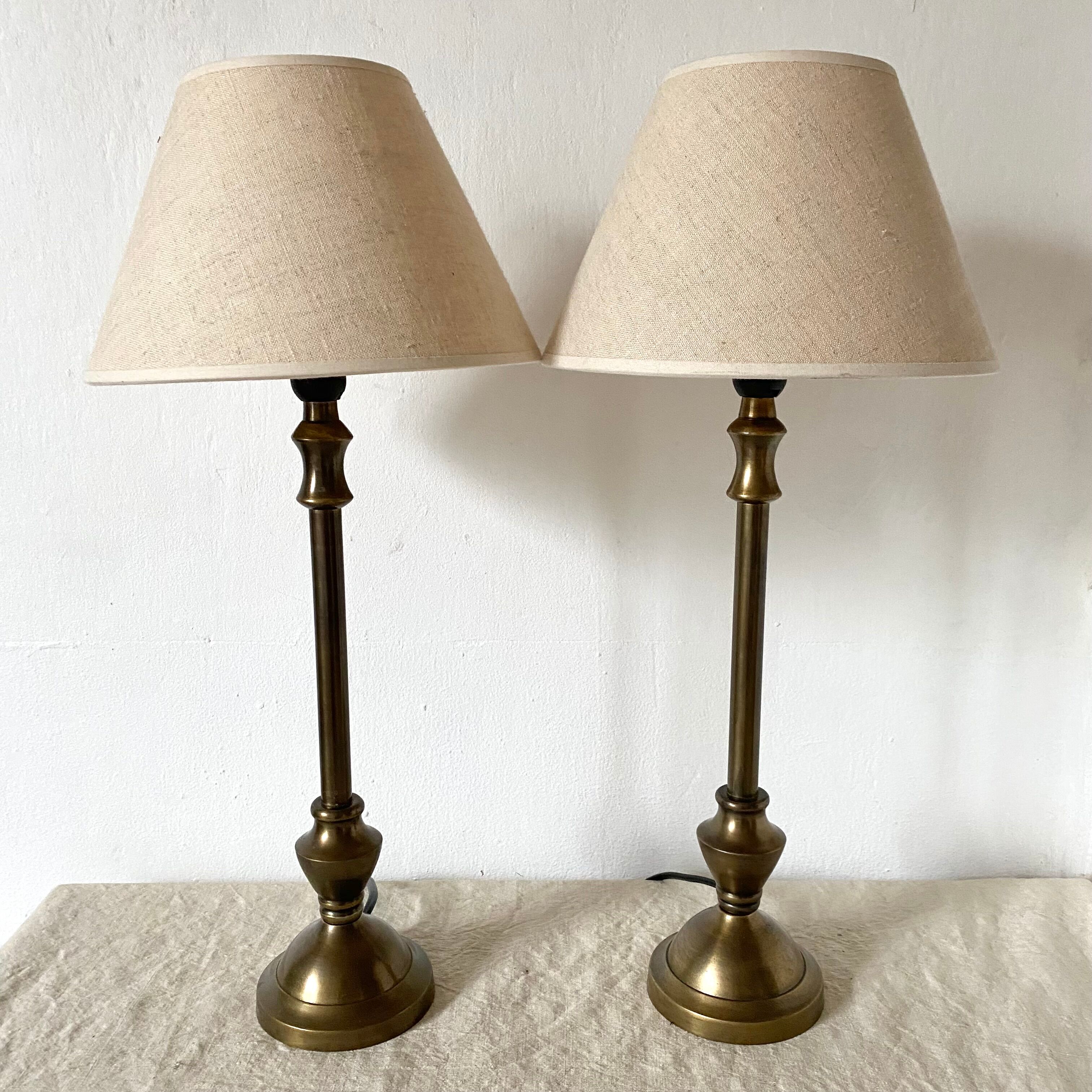 Paire de lampes style ancien