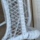 White rattan lounge set 2 armchairs and 1 bench 1 vintage coffee table from the 70s