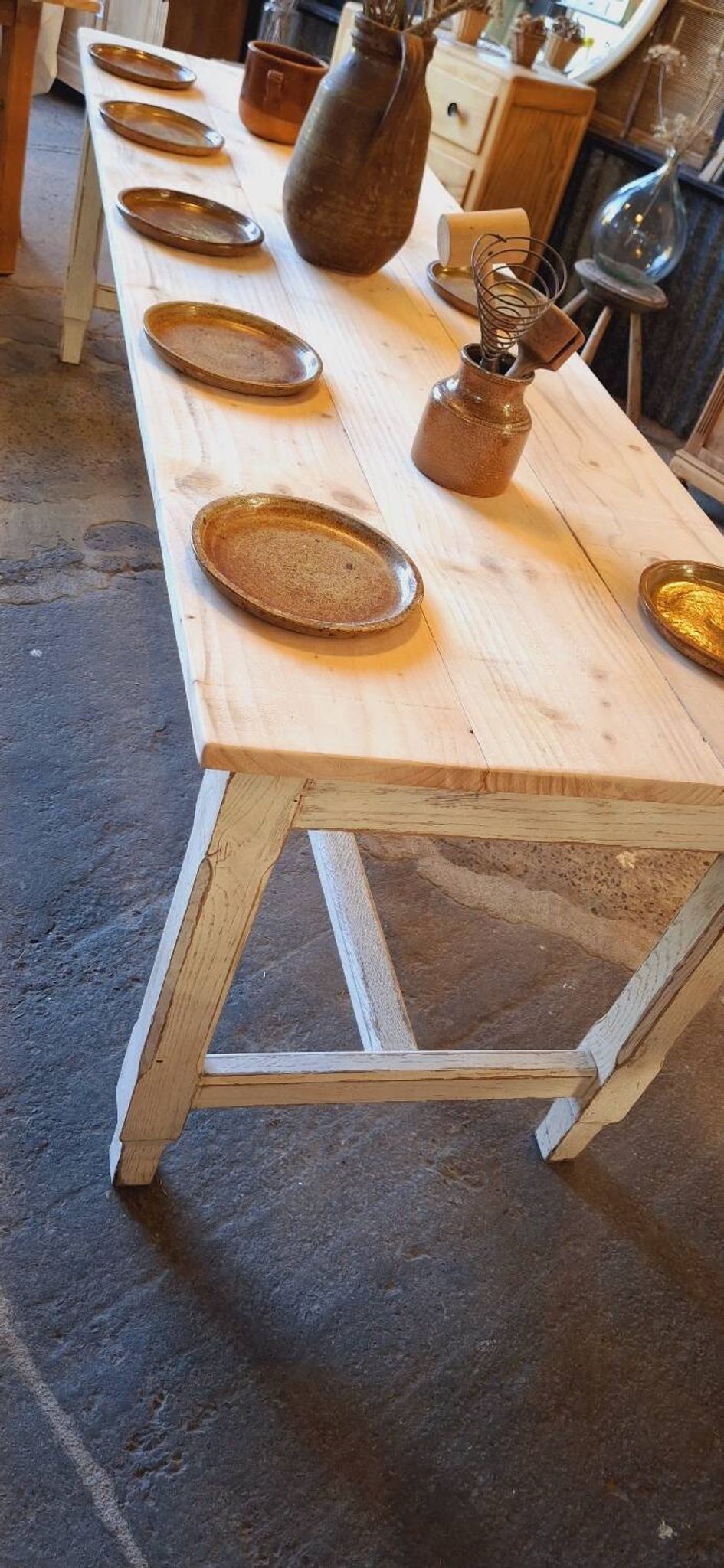 Old farmhouse table