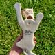 Bouquetieres Zoomorphes Chats Desvres peints Mains