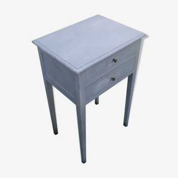 Old painted bedside shabby chic louis XVI style