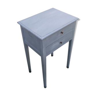 Old painted bedside shabby chic louis XVI style