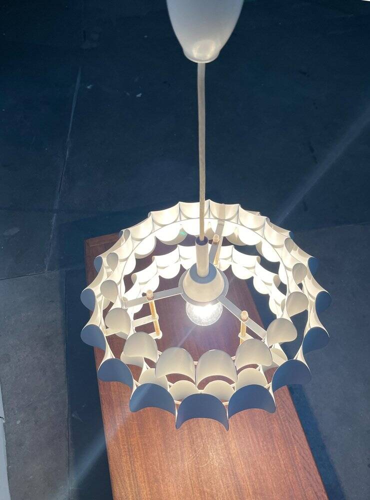 White metal suspension from the mid-century by H. Zender for Temde, 1960s.