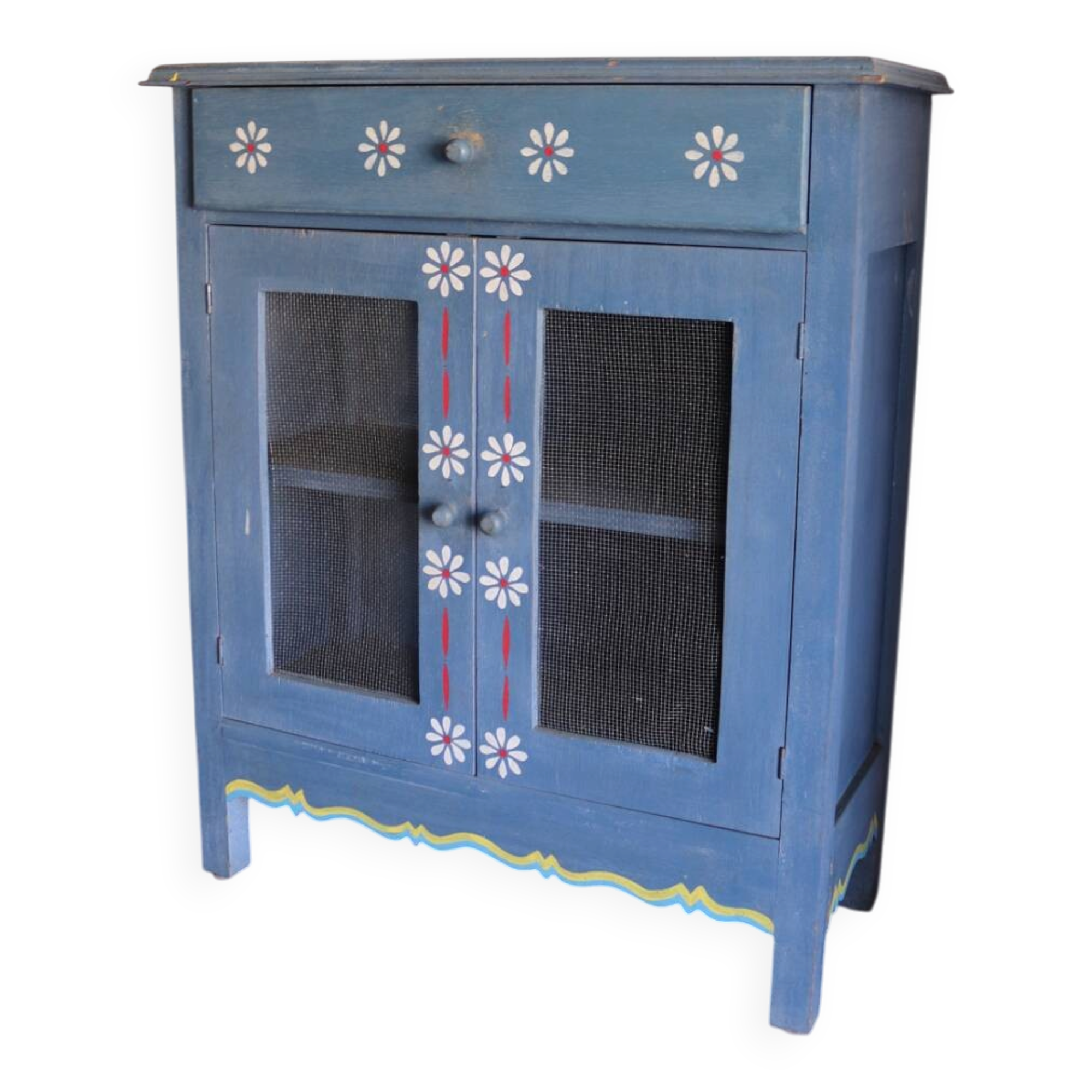 Small painted blue folk furniture – country spirit