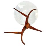 Table araignée en bois du milieu du siècle, dans le style de Carlo De Carli Italie années 1950