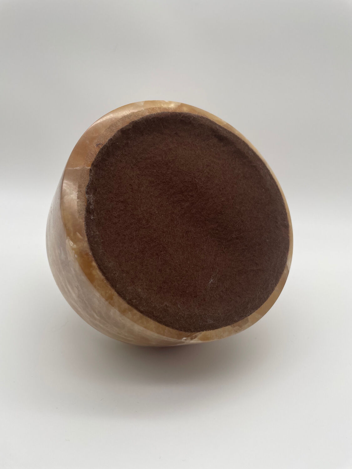 Vintage onyx and gold pusher ashtray