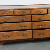 Large antique oak sideboard / chest of drawers / dresser, counter or display cabinet