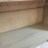 Patinated wooden shelf