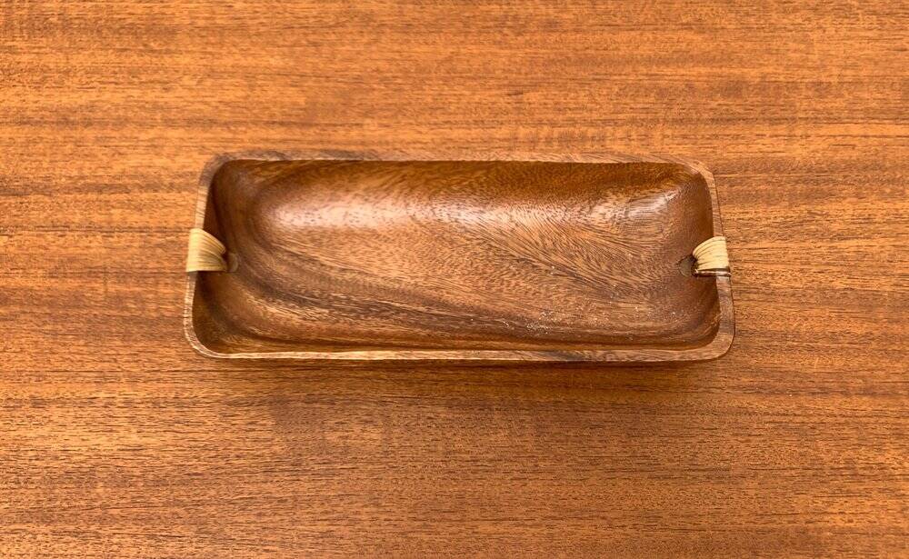 Teak bowl from the mid-century, 1960s.