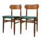 Set of two vintage chairs Gessef Consorzio Sedie Friuli, 60s