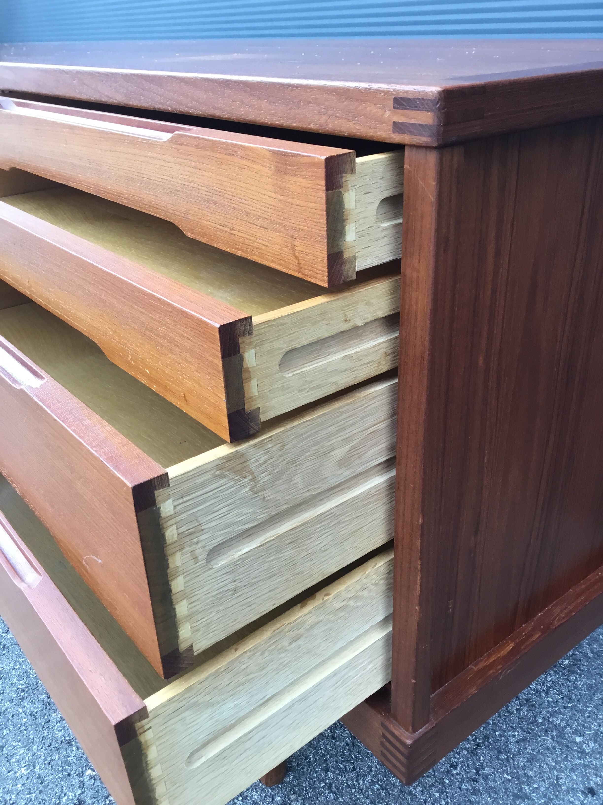 Danish teak sideboard in the 1960s