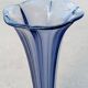 Val Saint Lambert blue art deco vase