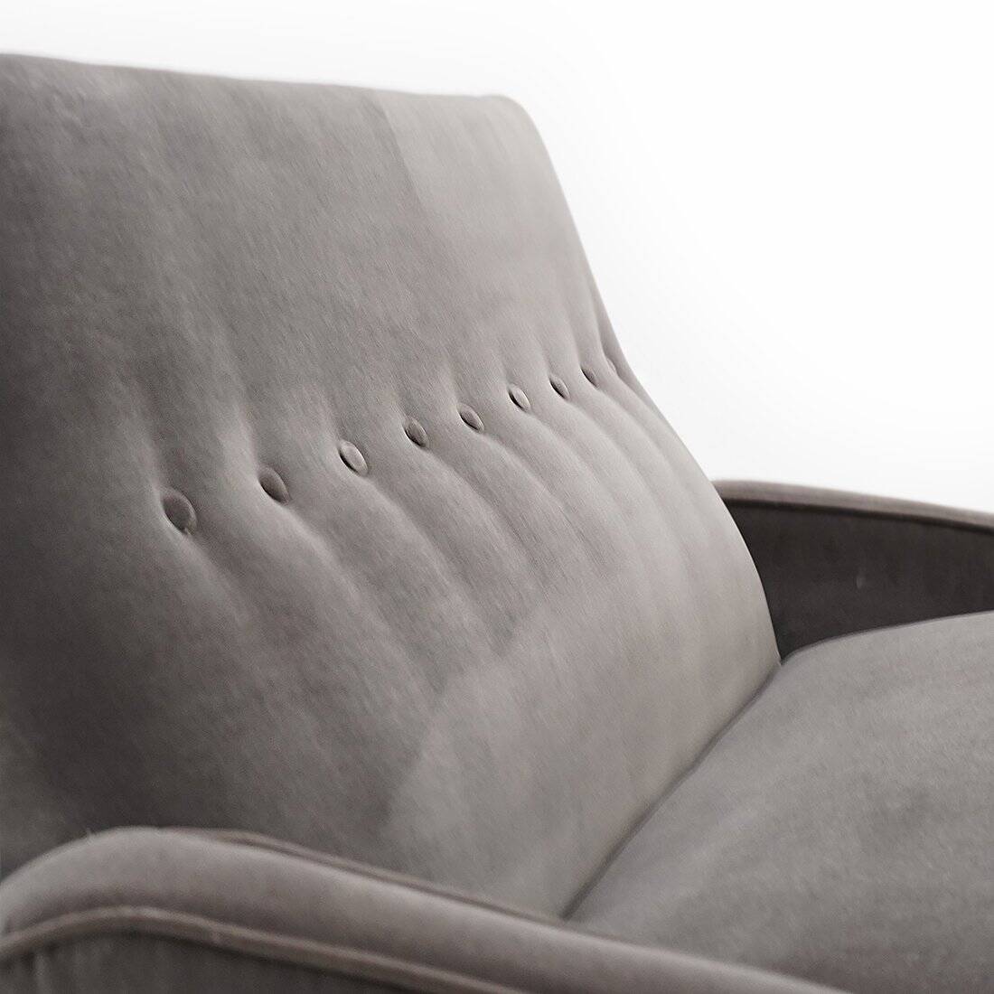 Two-seater velvet sofa by Felice Rossi, 1950s.