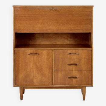 Bureau/armoire en teck de style danois « Jentique » du milieu du siècle. Vintage moderne/rétro.