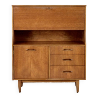 Bureau/armoire en teck de style danois « Jentique » du milieu du siècle. Vintage moderne/rétro.