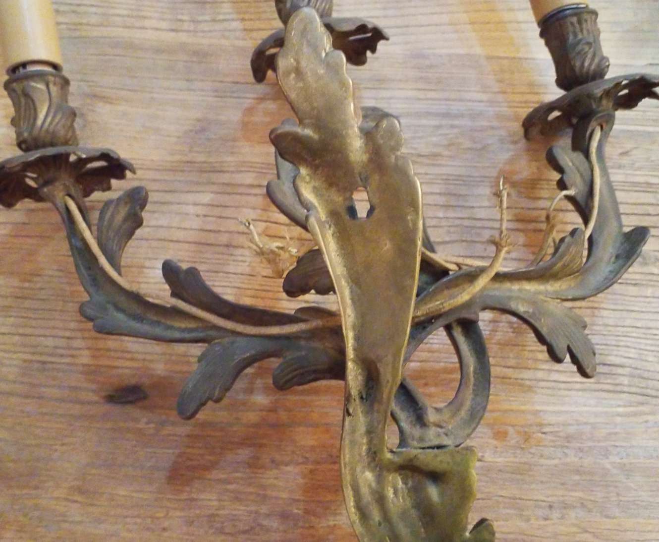 2 wall lamps Louis xv