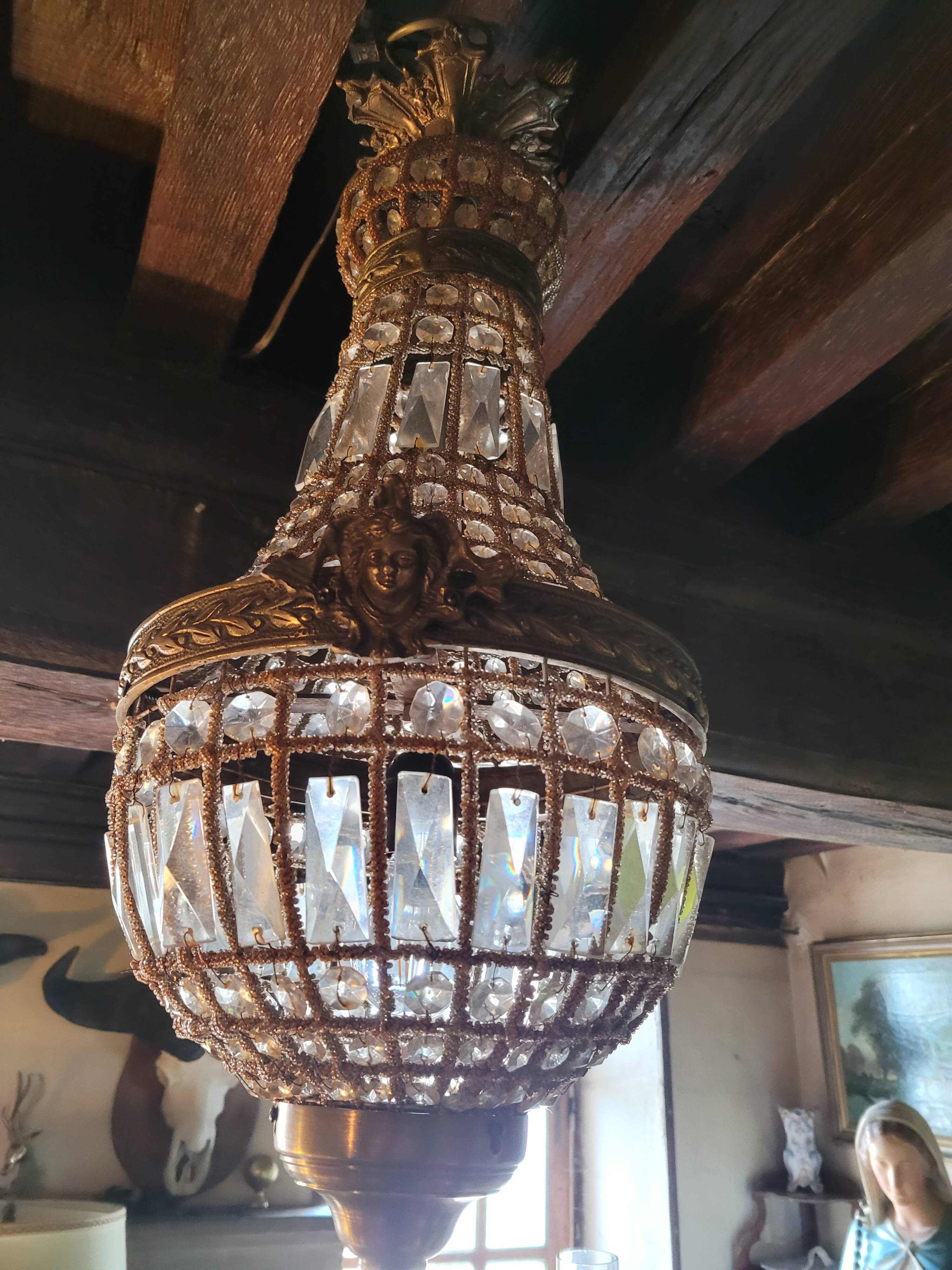 Old balloon chandelier in very good condition