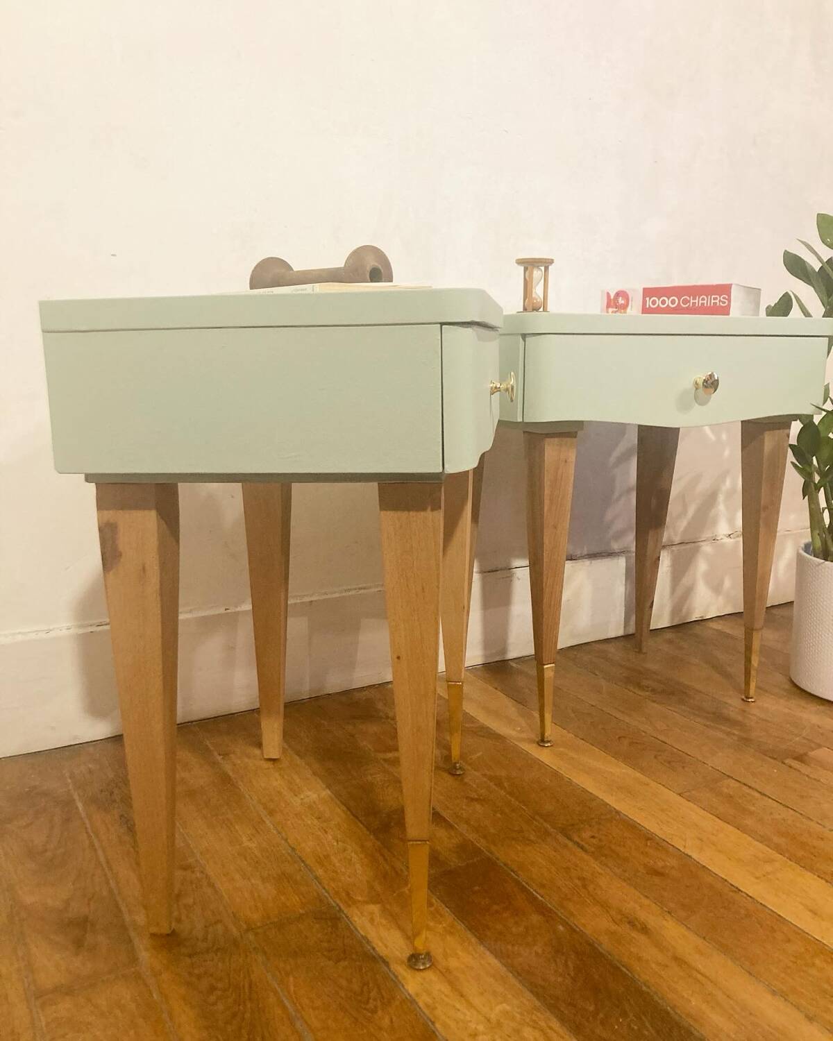 Pair of vintage bedside tables