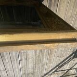 Beveled gold mirror